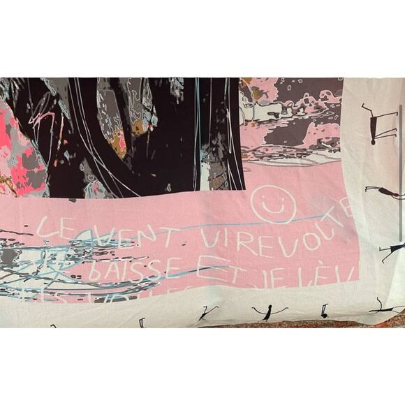 NWT Volt Design No375 HALO Sheer Art Design Inspired Printed Scarf Wrap 37”x 55” - Picture 8 of 13